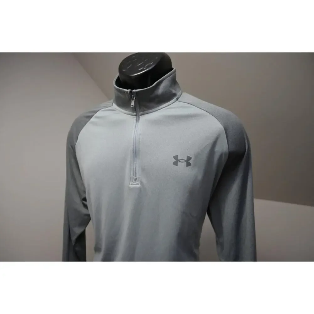 Under Armour 1/4 Zip Jacket Performance Loose‎ Athletic Gray Mens Sz XL